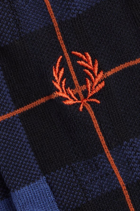Прибор рс Fred Perry унисек тартан чарапе осенчени кобалт 68TD6P119