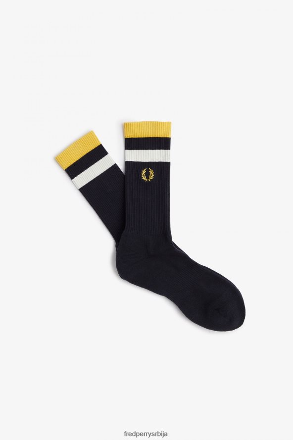Прибор рс Fred Perry унисек смеле чарапе са двоструким врхом морнарица 68TD6P124