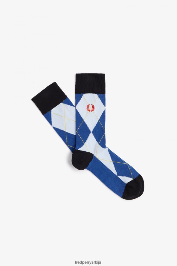 Прибор рс Fred Perry унисек смеле аргиле чарапе цибер блуе 68TD6P128