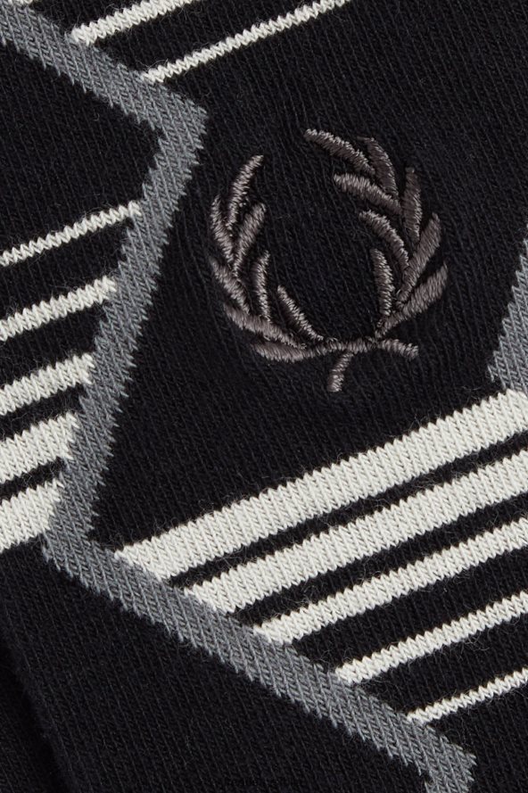 Прибор рс Fred Perry унисек чарапе са шеврон пругама црн 68TD6P130
