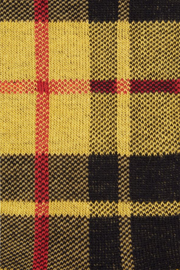 Прибор рс Fred Perry унисек маклеод тартан чарапе јарко жута 68TD6P132