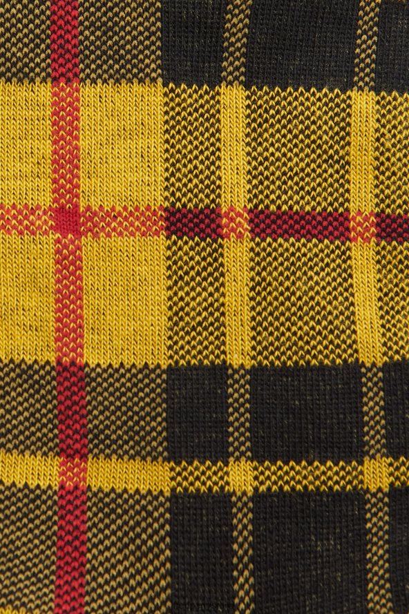 Прибор рс Fred Perry унисек маклеод тартан чарапе јарко жута 68TD6P132