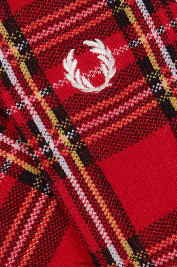 Прибор рс Fred Perry унисек краљевске тартан чарапе црно/шампањац 68TD6P133