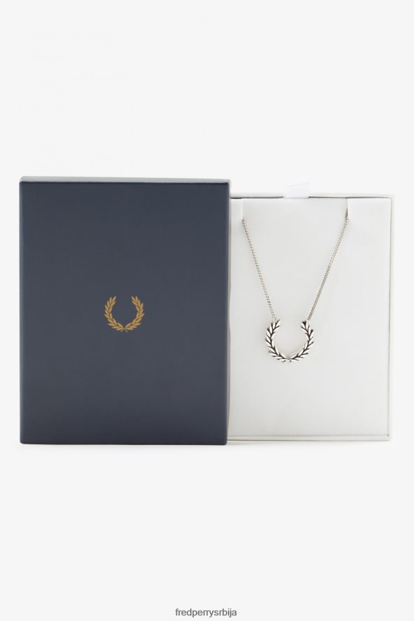 Прибор рс Fred Perry унисек огрлица од ловоровог венца металик сребро 68TD6P109