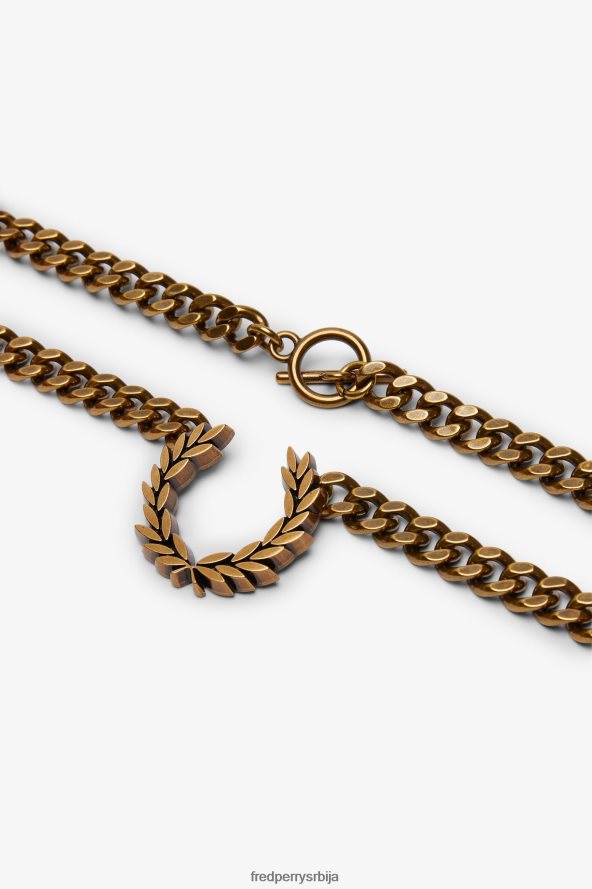 Прибор рс Fred Perry унисек здепаста огрлица од ловоровог венца злато 68TD6P115