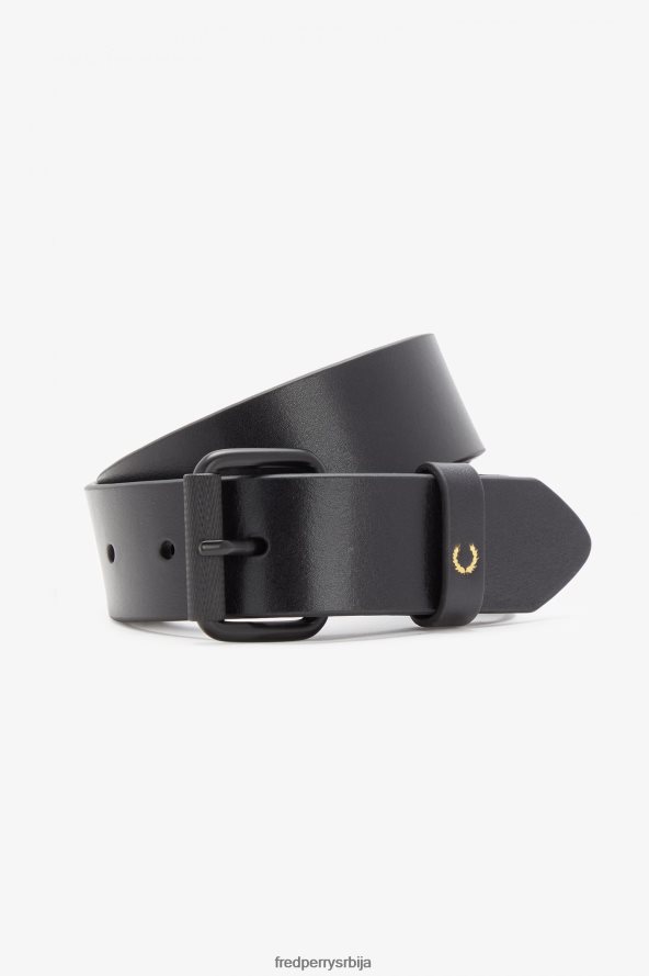 Прибор рс Fred Perry унисек каиш од углачане коже црн 68TD6P169