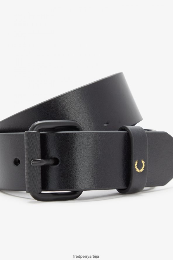 Прибор рс Fred Perry унисек каиш од углачане коже црн 68TD6P169