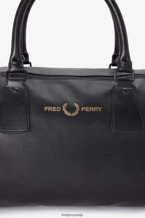 Прибор рс Fred Perry Жене торба за буре од шкотског зрна црн 68TD6P152