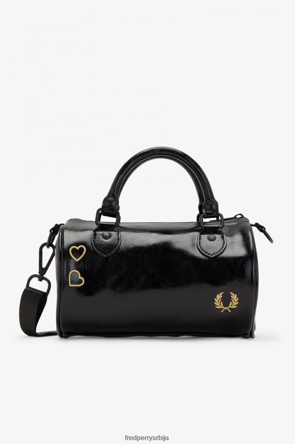 Прибор рс Fred Perry Жене мини барел баг црн 68TD6P153 Прибор рс Fred Perry Жене мини барел баг црн 68TD6P153