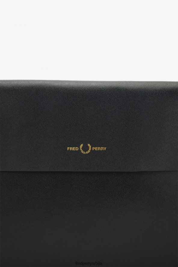 Прибор рс Fred Perry Жене сацоцхе торба од полиране коже црн 68TD6P155