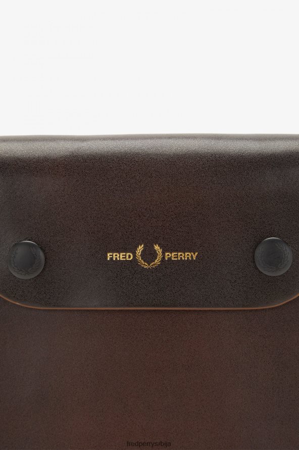 Прибор рс Fred Perry Жене торба од брушене коже воловска крв 68TD6P156