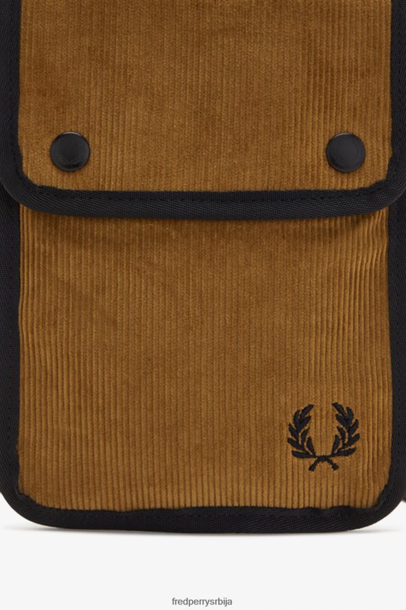 Прибор рс Fred Perry Жене брендирана кеса од сумота карамел 68TD6P159