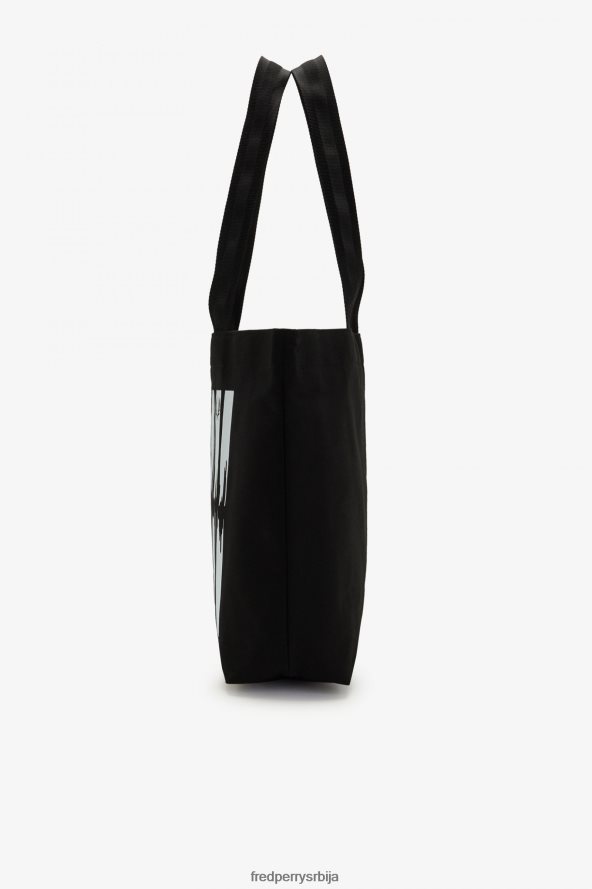 Прибор рс Fred Perry Жене торба са соундваве графиком црн 68TD6P164
