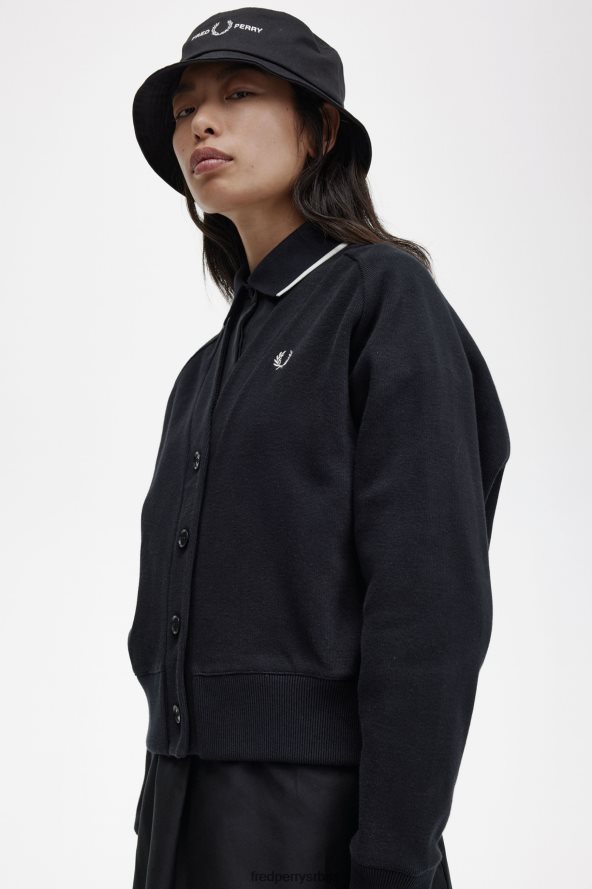 одећу рс Fred Perry Жене дукс кардиган црн 68TD6P646