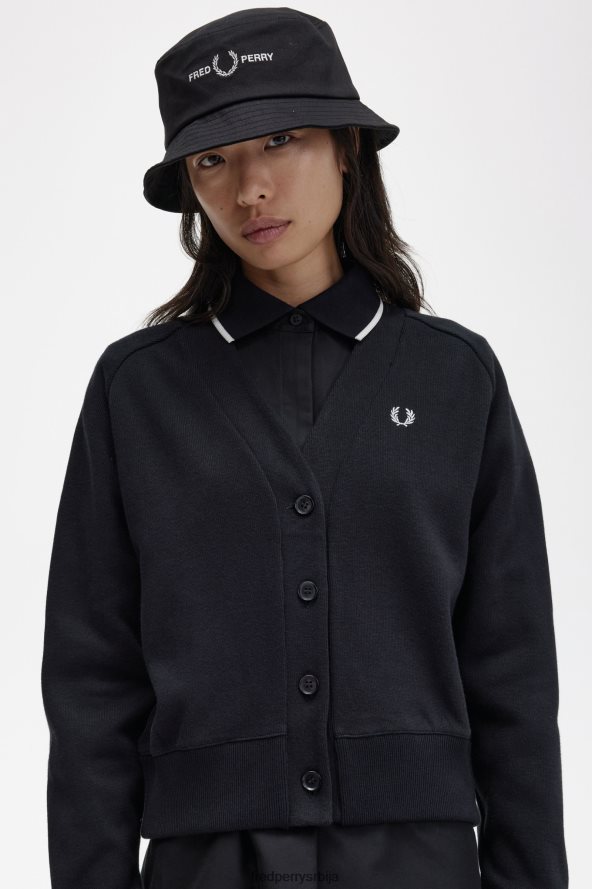 одећу рс Fred Perry Жене дукс кардиган црн 68TD6P646