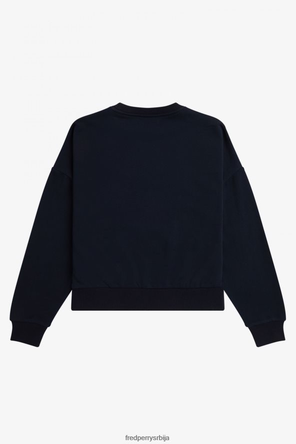 одећу рс Fred Perry Жене смела дуксерица од ловоровог венца морнарица 68TD6P648
