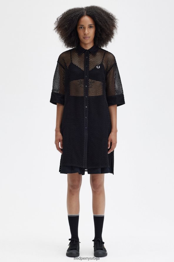 одећу рс Fred Perry Жене хаљина од кошуље отвореног плетива црн 68TD6P603 одећу рс Fred Perry Жене хаљина од кошуље отвореног плетива црн 68TD6P603