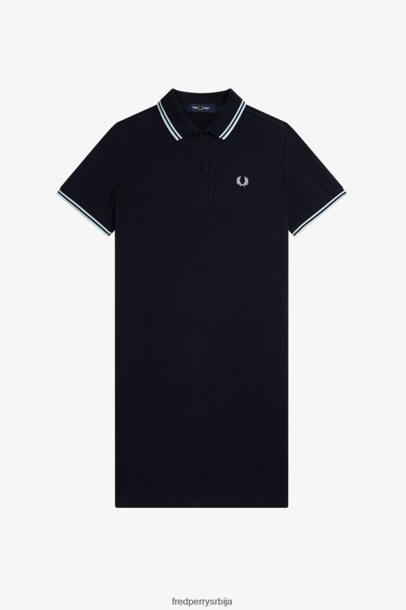 одећу рс Fred Perry Жене хаљина са дуплим врхом морнарица 68TD6P606