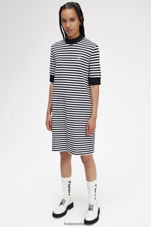 одећу рс Fred Perry Жене пругаста пикуе хаљина Снежана 68TD6P614