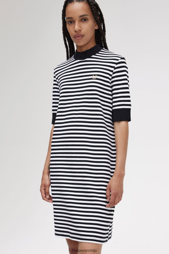 одећу рс Fred Perry Жене пругаста пикуе хаљина Снежана 68TD6P614
