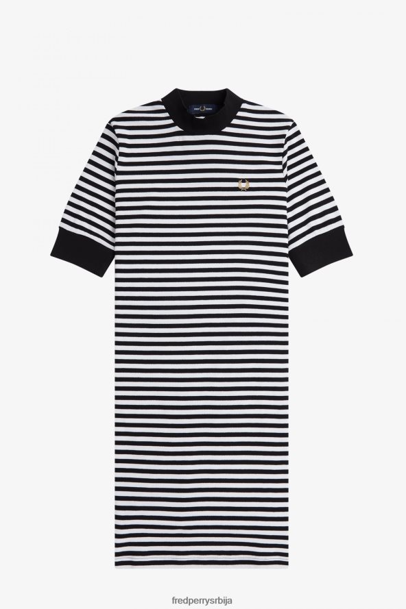одећу рс Fred Perry Жене пругаста пикуе хаљина Снежана 68TD6P614