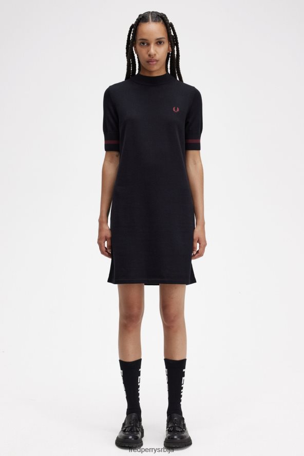 одећу рс Fred Perry Жене плетена хаљина са манжетнама црн 68TD6P620 одећу рс Fred Perry Жене плетена хаљина са манжетнама црн 68TD6P620