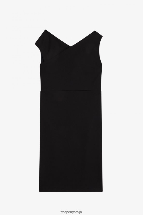 одећу рс Fred Perry Жене хаљина са отвореним раменима црн 68TD6P623