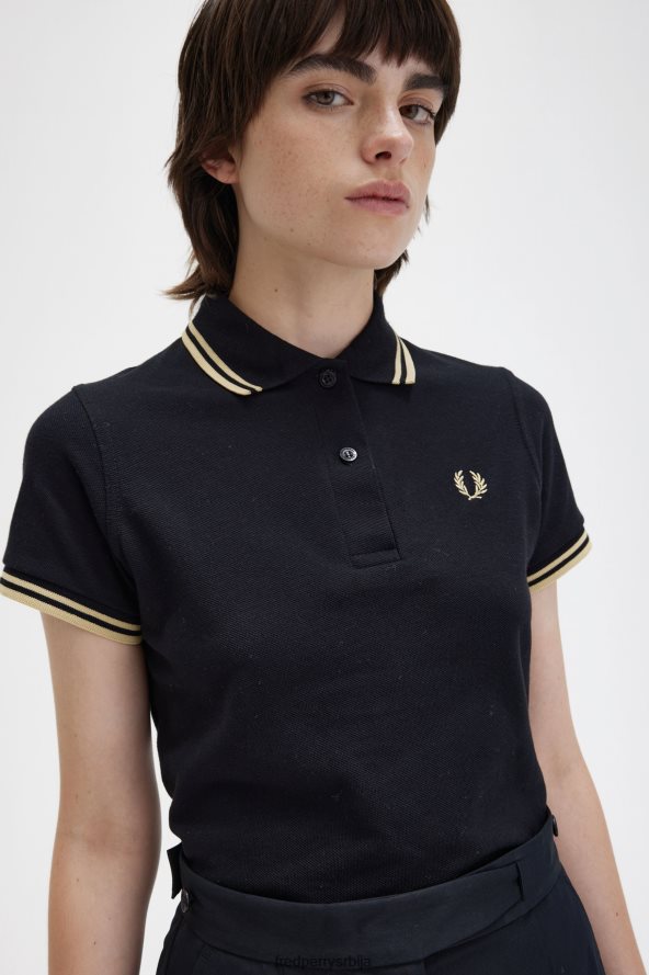 одећу рс Fred Perry Жене г12 црно/шампањац 68TD6P628
