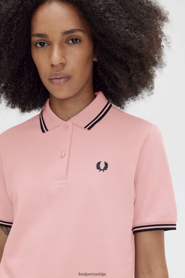 одећу рс Fred Perry Жене г3600 креда розе/црна 68TD6P624