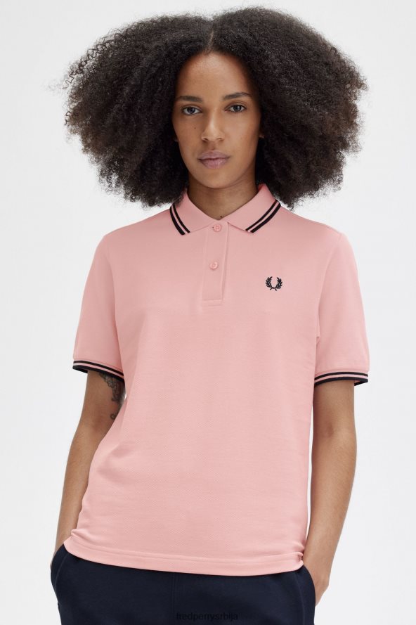 одећу рс Fred Perry Жене г3600 креда розе/црна 68TD6P624