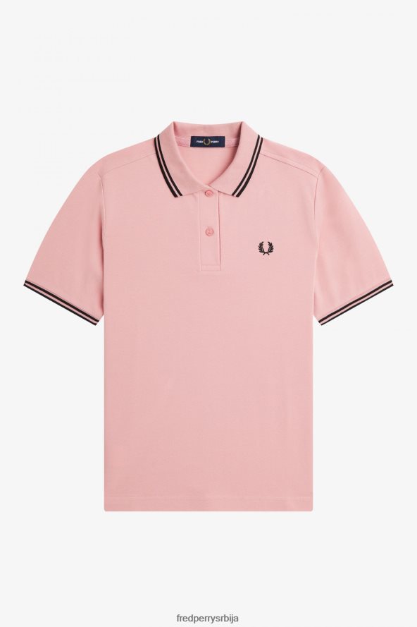 одећу рс Fred Perry Жене г3600 креда розе/црна 68TD6P624