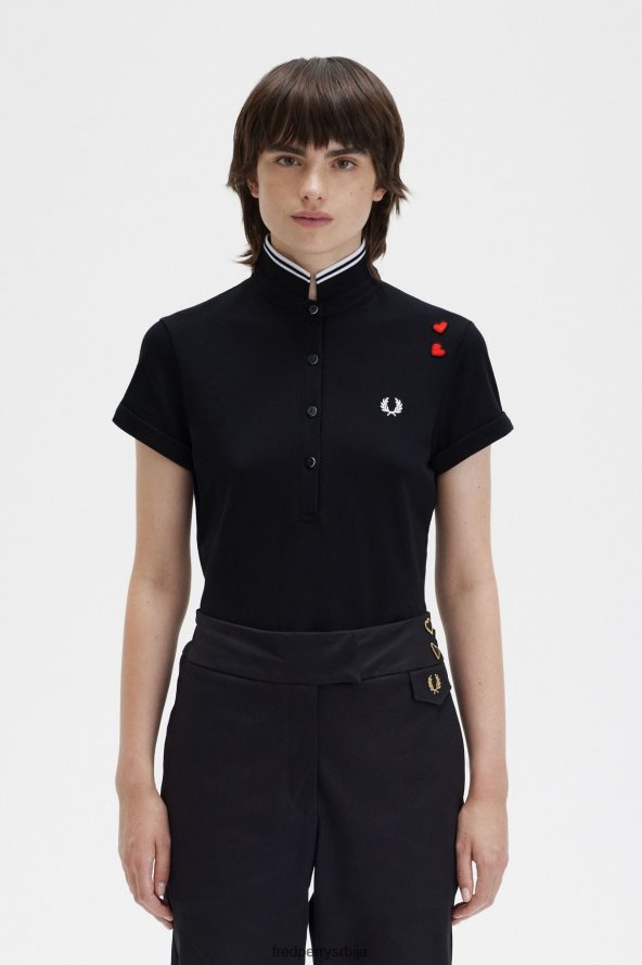 одећу рс Fred Perry Жене ами схирт црн 68TD6P631 одећу рс Fred Perry Жене ами схирт црн 68TD6P631