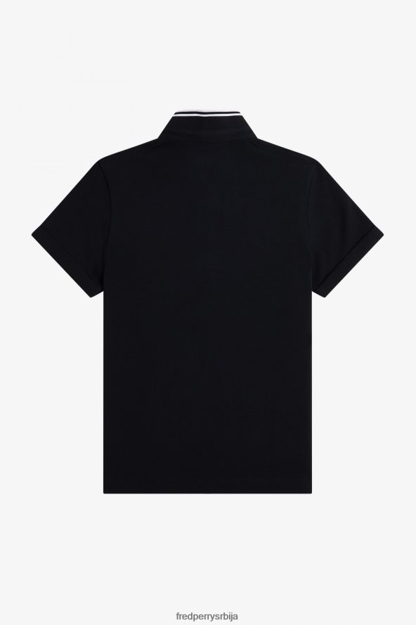 одећу рс Fred Perry Жене ами схирт црн 68TD6P631