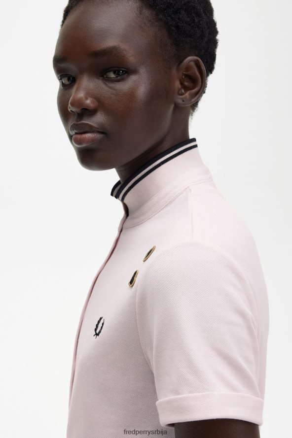 одећу рс Fred Perry Жене пике кошуља млечно розе 68TD6P640