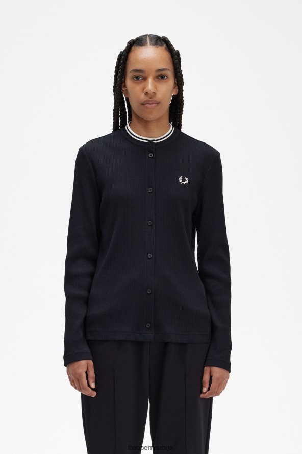 одећу рс Fred Perry Жене ребрасти врх са дугмадима црн 68TD6P656 одећу рс Fred Perry Жене ребрасти врх са дугмадима црн 68TD6P656