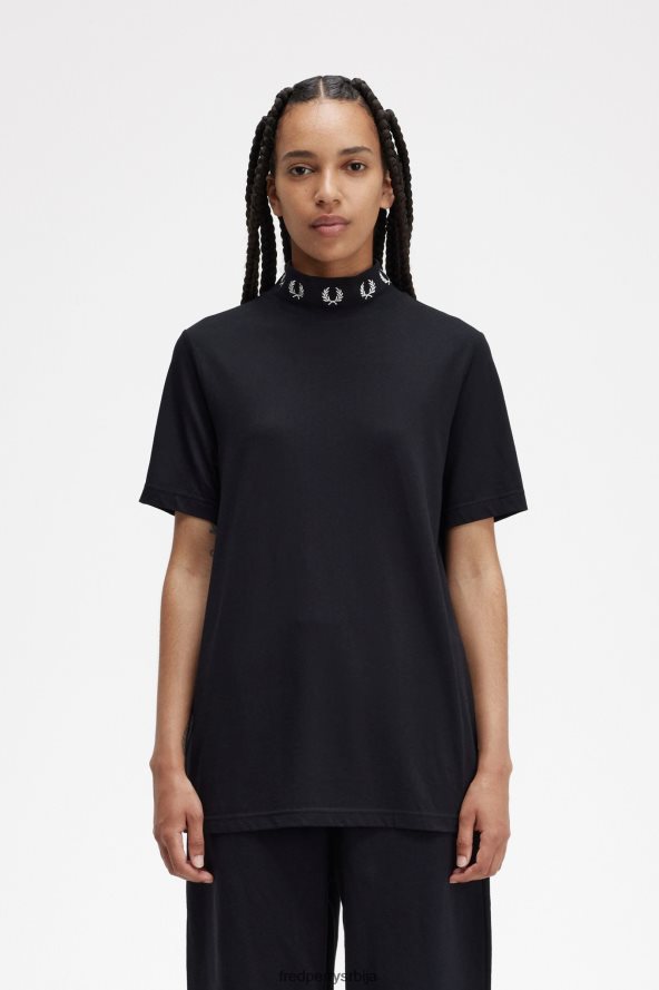 одећу рс Fred Perry Жене мајица од ловоровог венца са високим вратом црн 68TD6P653 одећу рс Fred Perry Жене мајица од ловоровог венца са високим вратом црн 68TD6P653