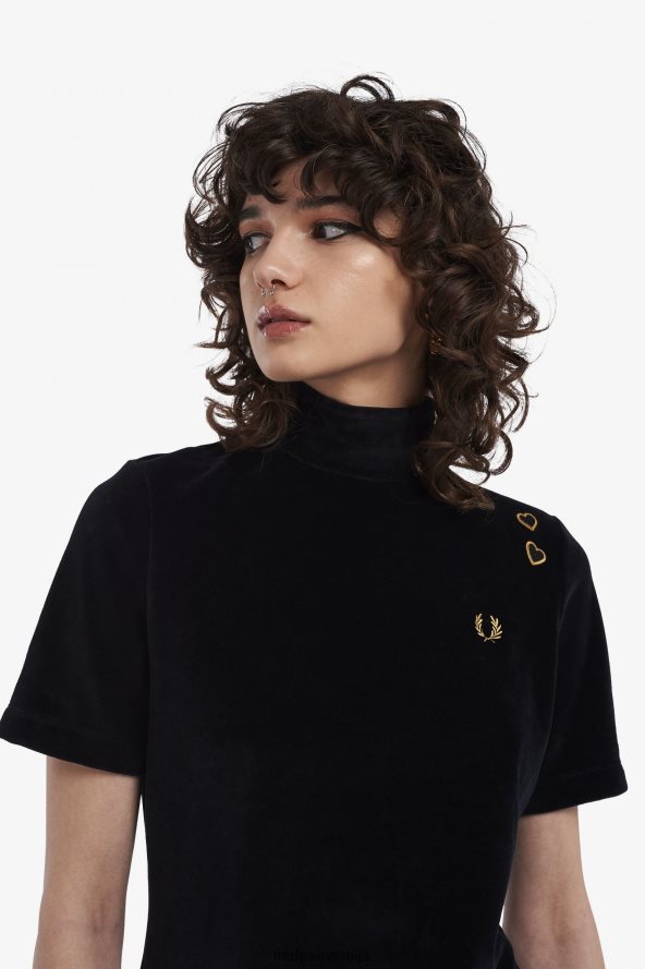 одећу рс Fred Perry Жене велур топ злато 68TD6P654