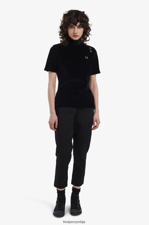 одећу рс Fred Perry Жене велур топ злато 68TD6P654