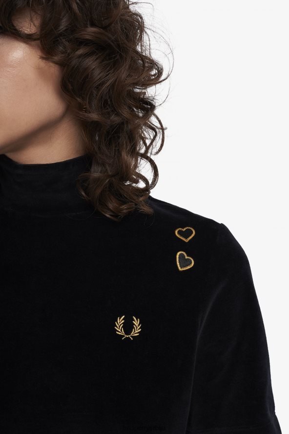одећу рс Fred Perry Жене велур топ злато 68TD6P654
