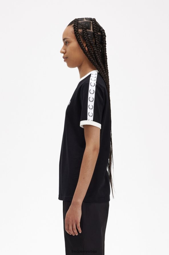 одећу рс Fred Perry Жене залепљена рингер мајица црн 68TD6P657 одећу рс Fred Perry Жене залепљена рингер мајица црн 68TD6P657