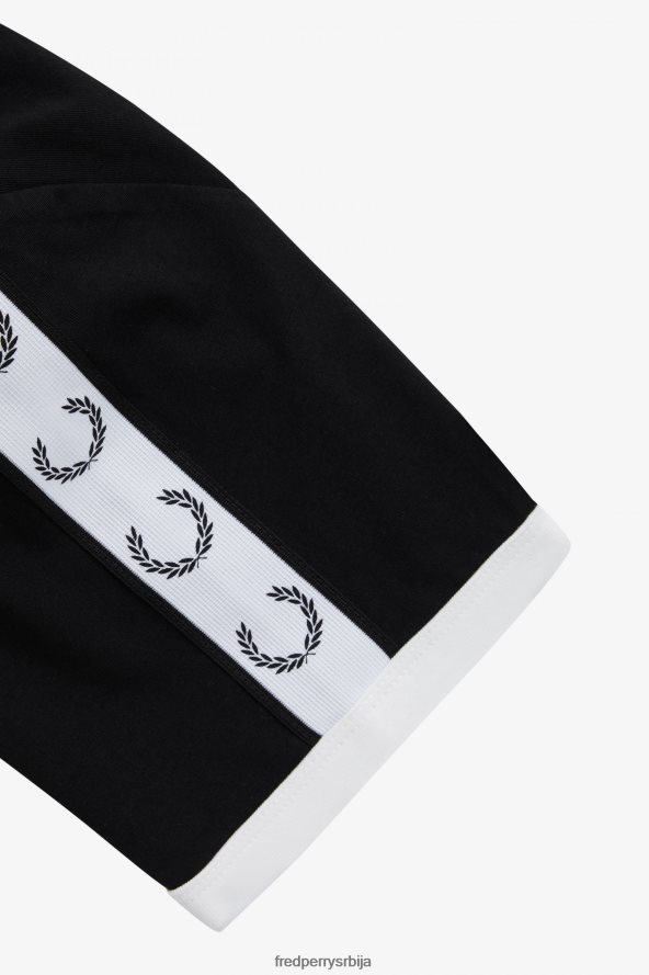 одећу рс Fred Perry Жене залепљена рингер мајица црн 68TD6P657