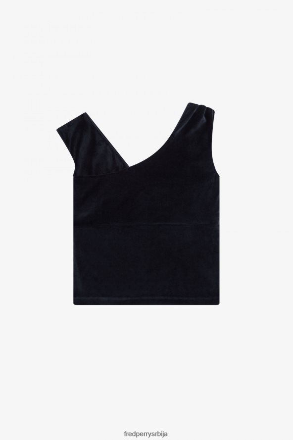 одећу рс Fred Perry Жене топ од велура са отвореним раменима црн 68TD6P660