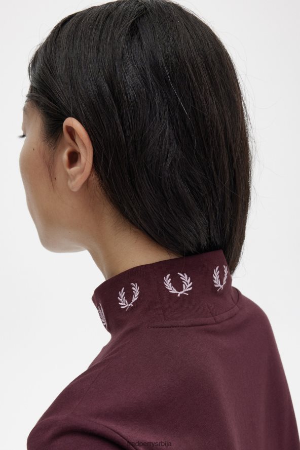 одећу рс Fred Perry Жене мајица са ловоровим венцем око врата воловска крв 68TD6P662