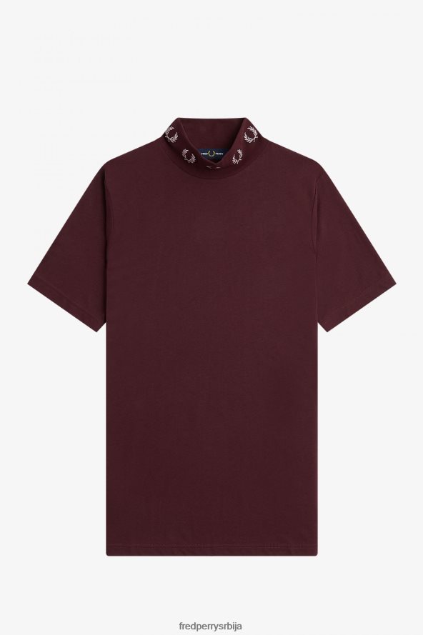 одећу рс Fred Perry Жене мајица са ловоровим венцем око врата воловска крв 68TD6P662