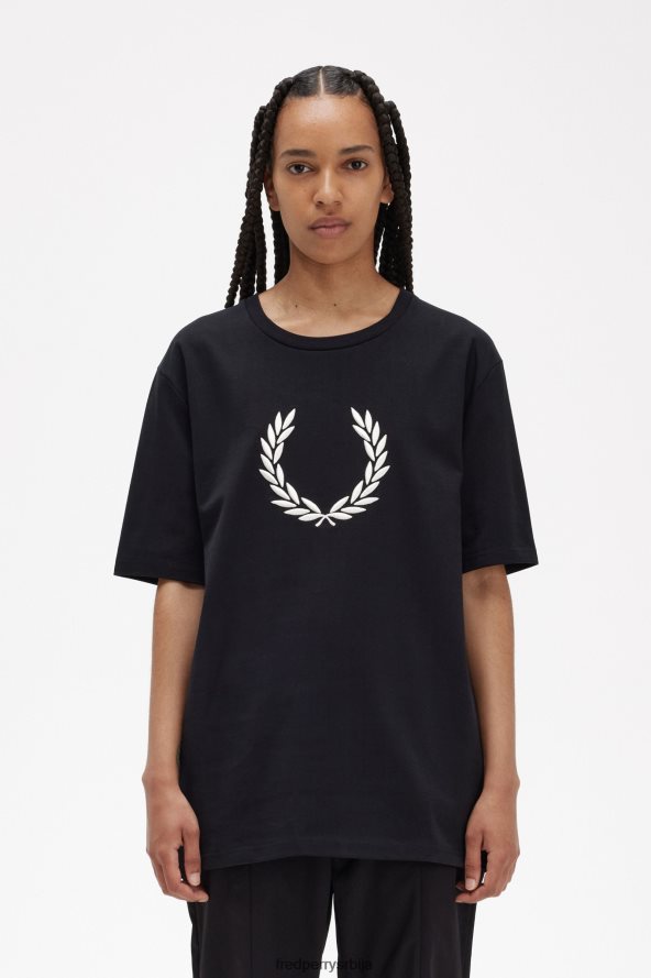 одећу рс Fred Perry Жене мајица са ловоровим венцем црн 68TD6P665 одећу рс Fred Perry Жене мајица са ловоровим венцем црн 68TD6P665