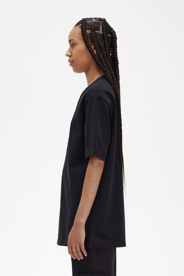 одећу рс Fred Perry Жене мајица са ловоровим венцем црн 68TD6P665