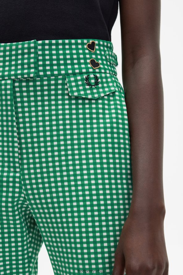 одећу рс Fred Perry Жене гингхам панталоне млечно розе 68TD6P691