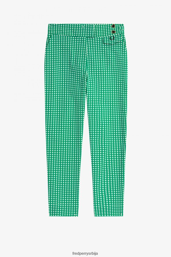 одећу рс Fred Perry Жене гингхам панталоне млечно розе 68TD6P691