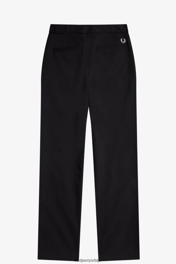 одећу рс Fred Perry Жене панталоне са подељеним детаљима црн 68TD6P692
