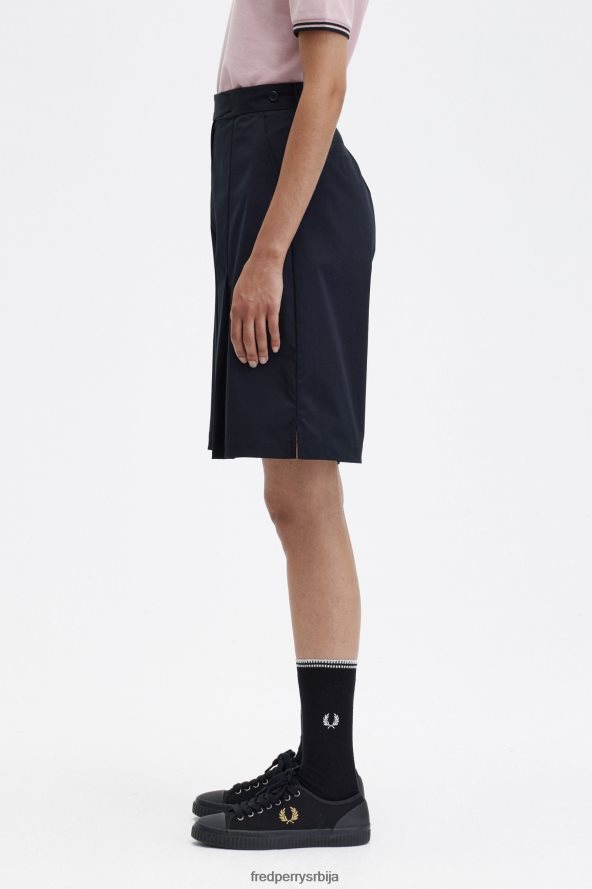 одећу рс Fred Perry Жене набрано кратко црн 68TD6P694